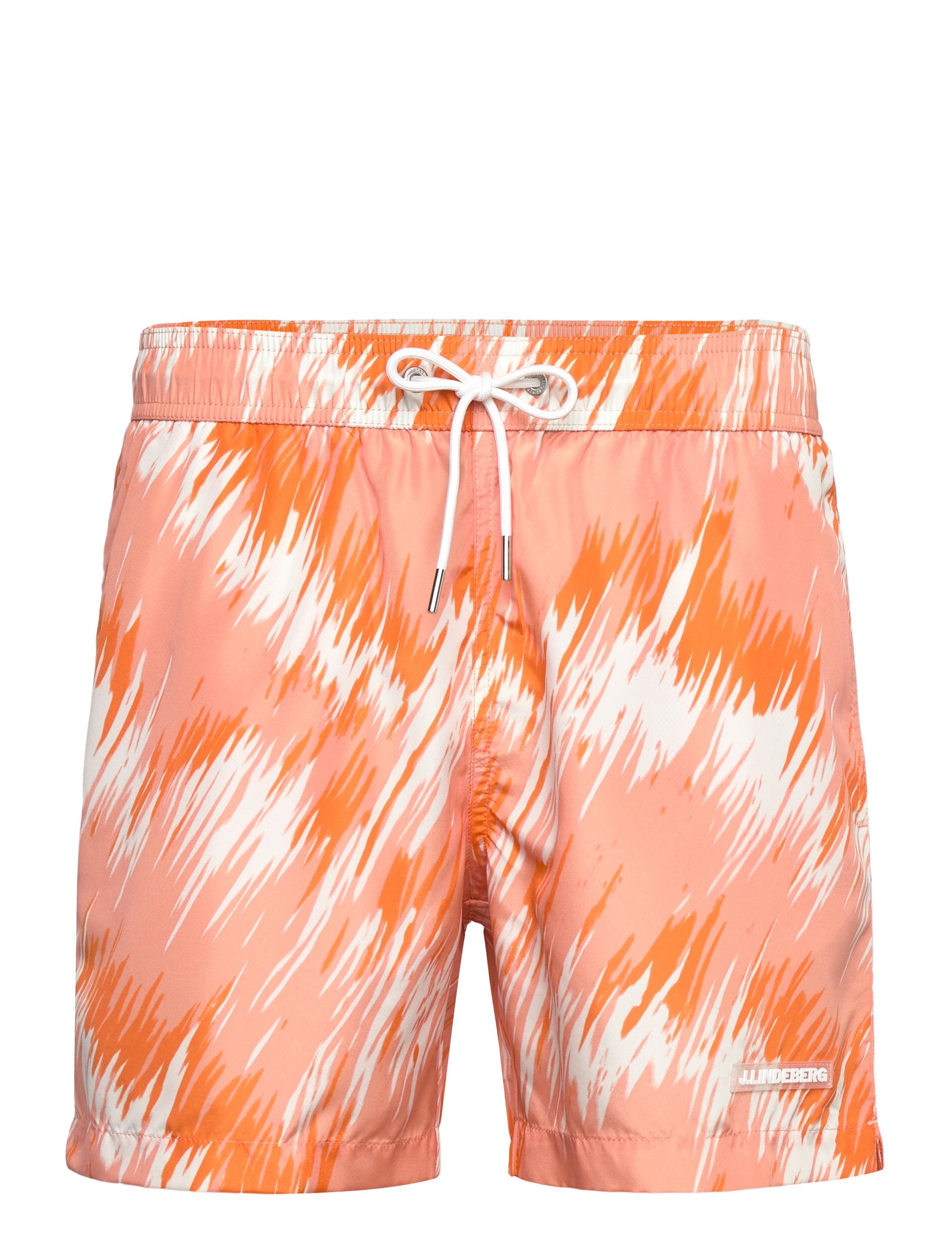 J. Lindeberg Banks Thunderstorm Swim Trunks - Riided - THUNDERSTORM ORANGE M / orange
