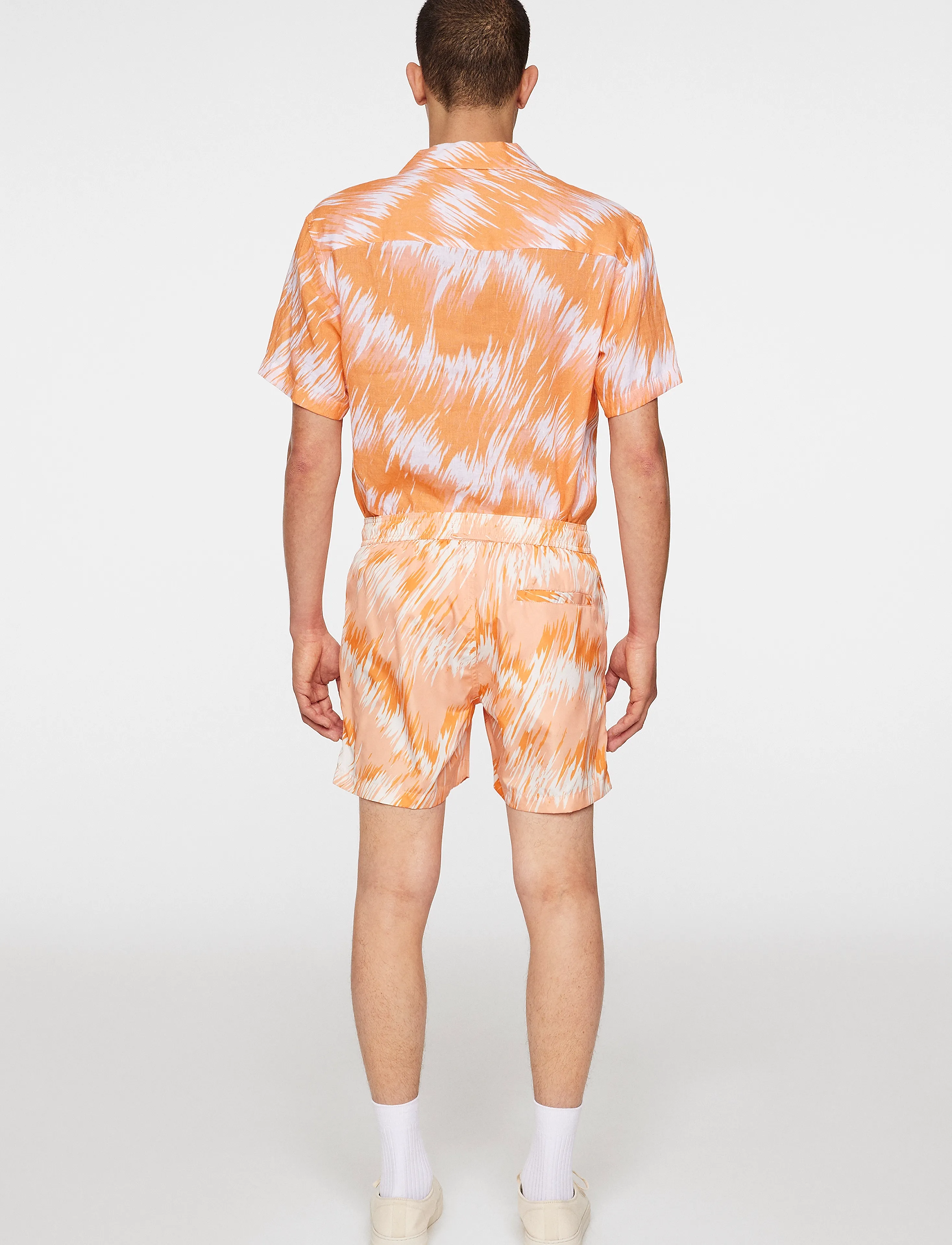 J. Lindeberg - Banks Thunderstorm Swim Trunks - thunderstorm orange m - 3