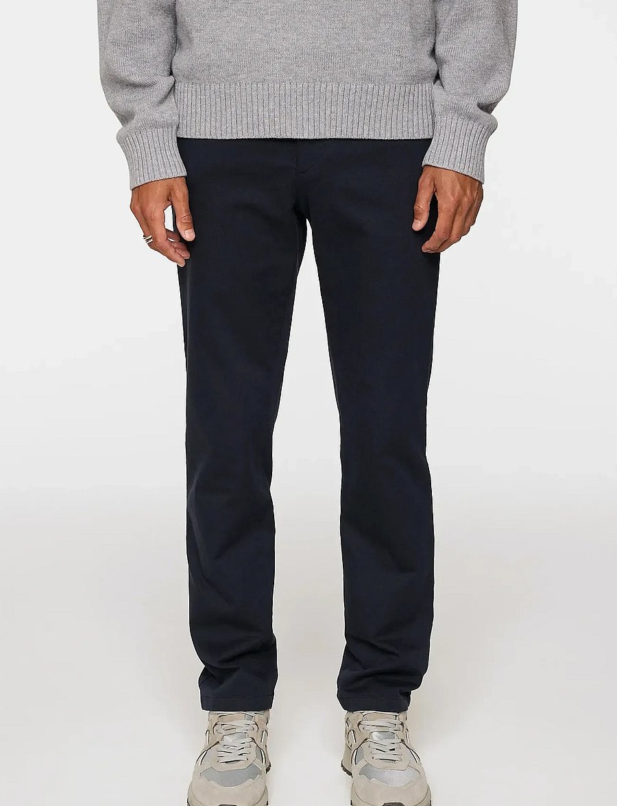 J. Lindeberg - Ched Flannel Twill Pants - casual trousers - jl navy - 0