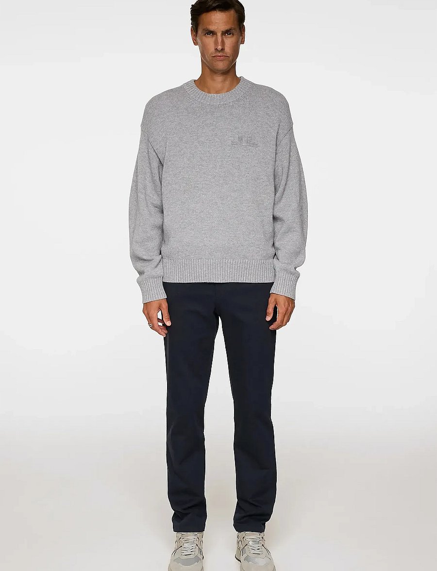 J. Lindeberg - Ched Flannel Twill Pants - casual trousers - jl navy - 4