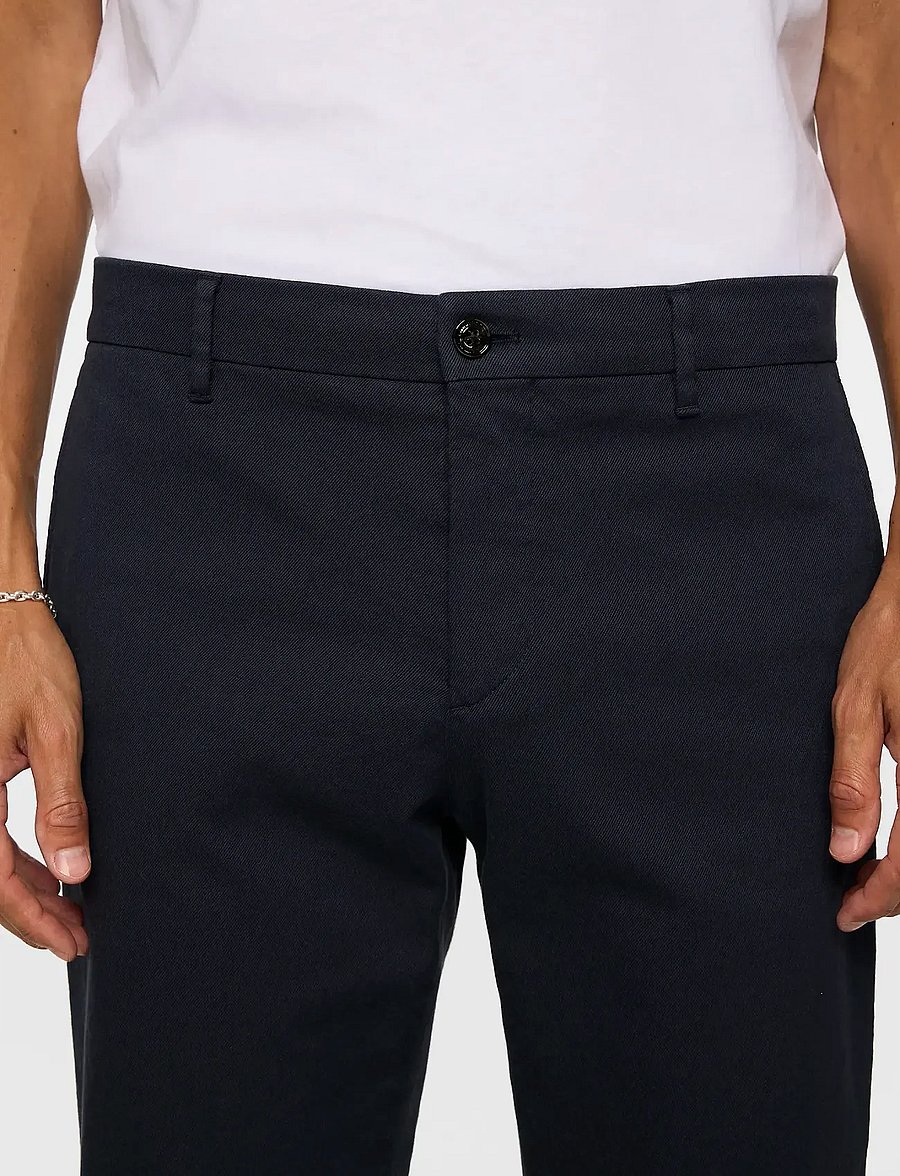J. Lindeberg - Ched Flannel Twill Pants - casual trousers - jl navy - 5