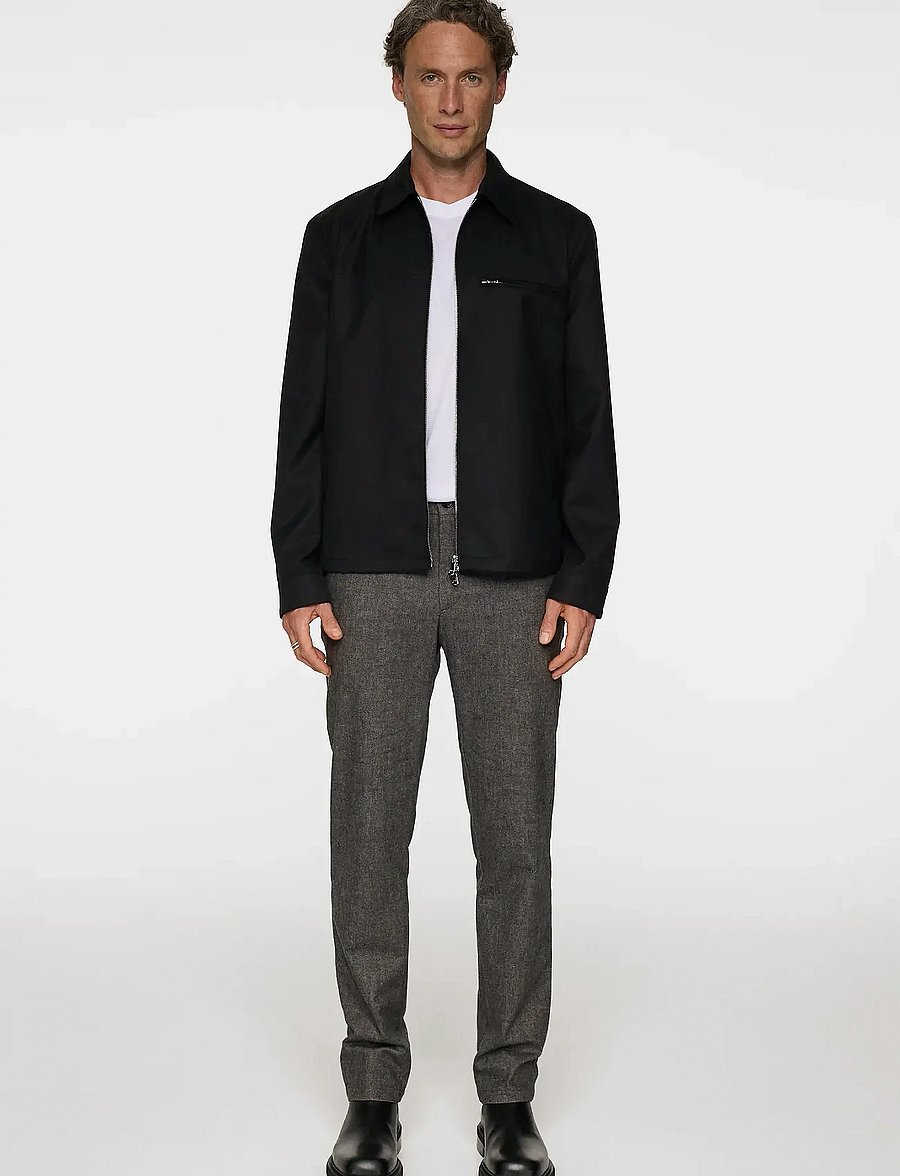 J. Lindeberg - Ched Micro Pattern Pants - vabaajapüksid - dark grey melange - 4