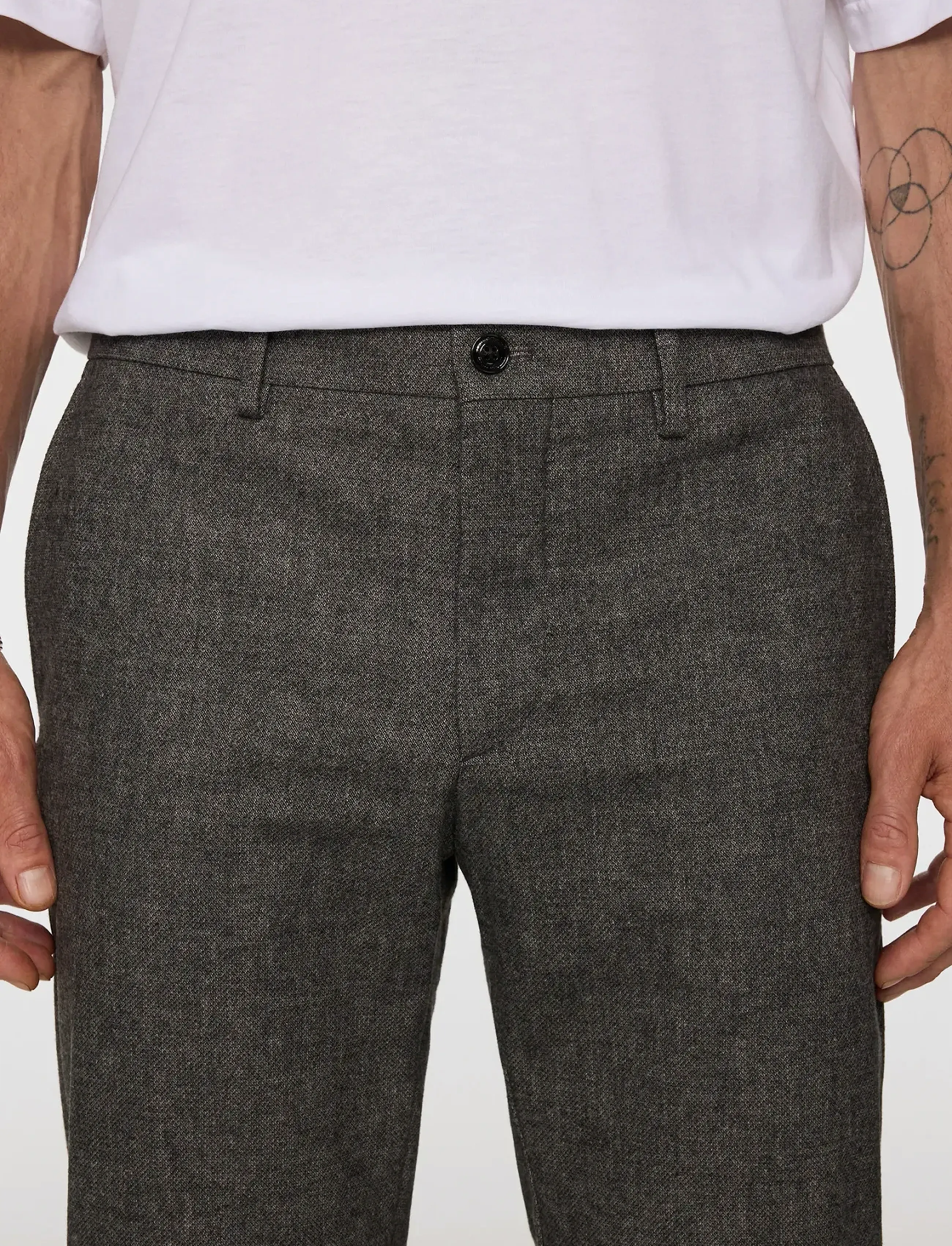 J. Lindeberg - Ched Micro Pattern Pants - casual - dark grey melange - 5