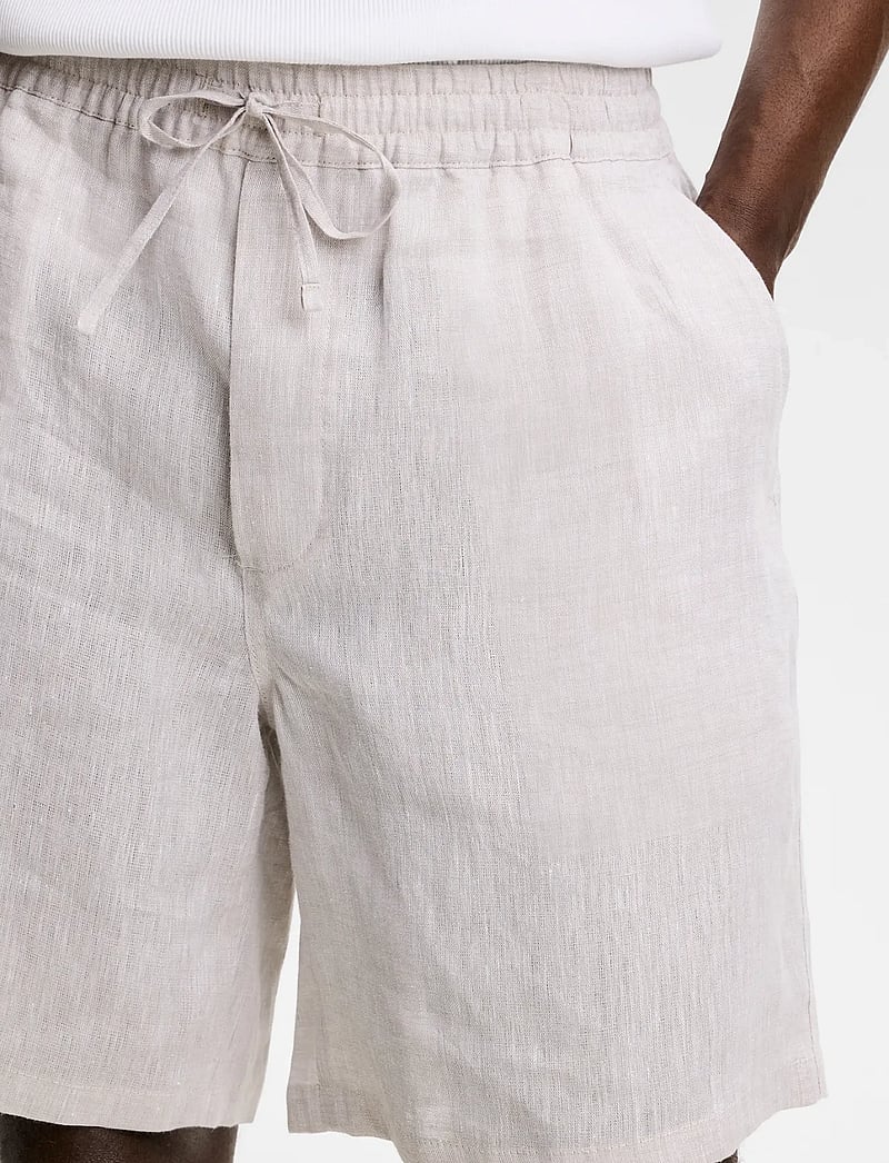 J. Lindeberg - Joff Linen Shorts - hørshorts - moonbeam - 4