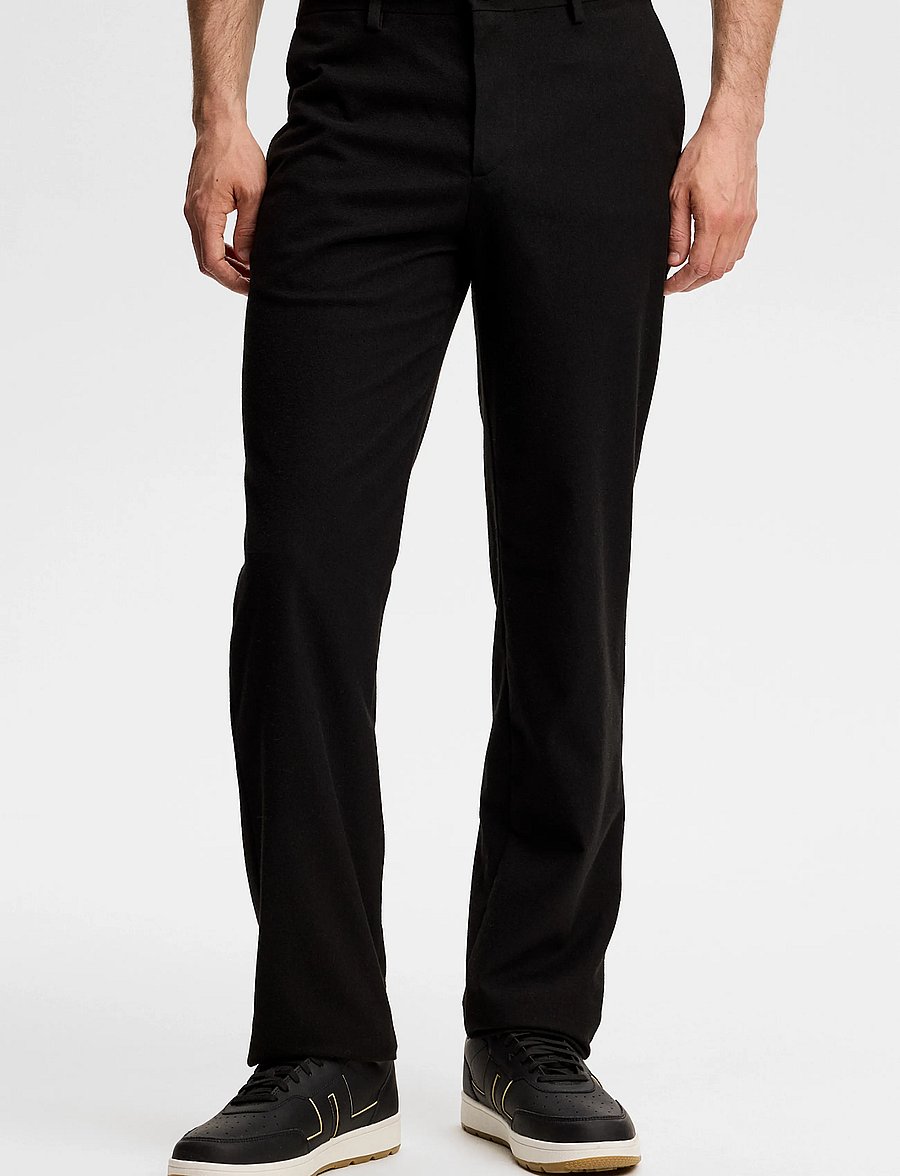 J. Lindeberg - Logan Brushed Twill Pants - freizeithosen - black - 0