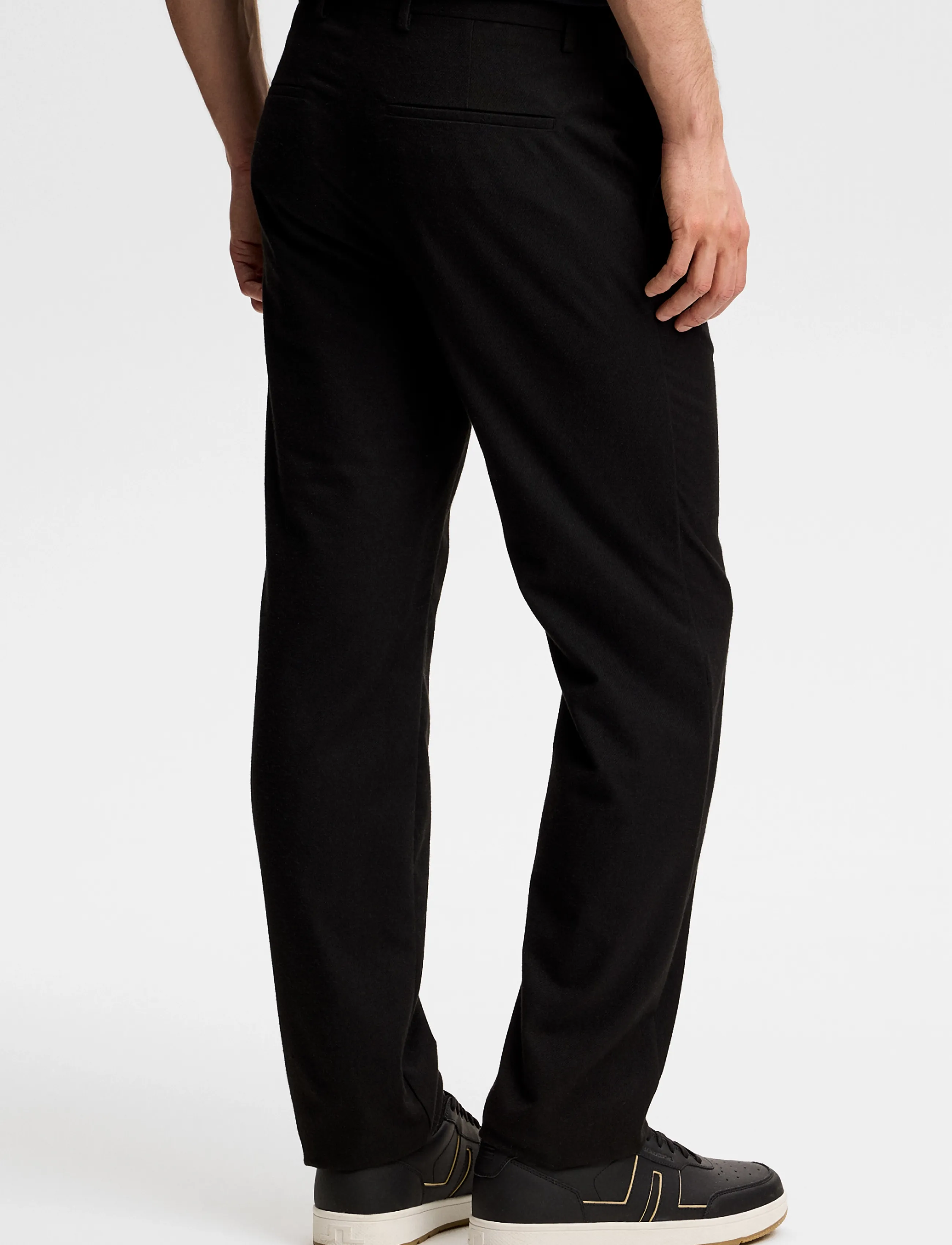 J. Lindeberg - Logan Brushed Twill Pants - freizeithosen - black - 2