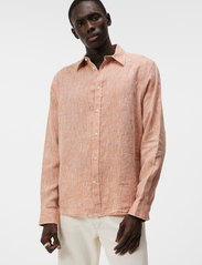 J. Lindeberg - Linen Melange LS Reg Shirt - linneskjortor - minimal - 1