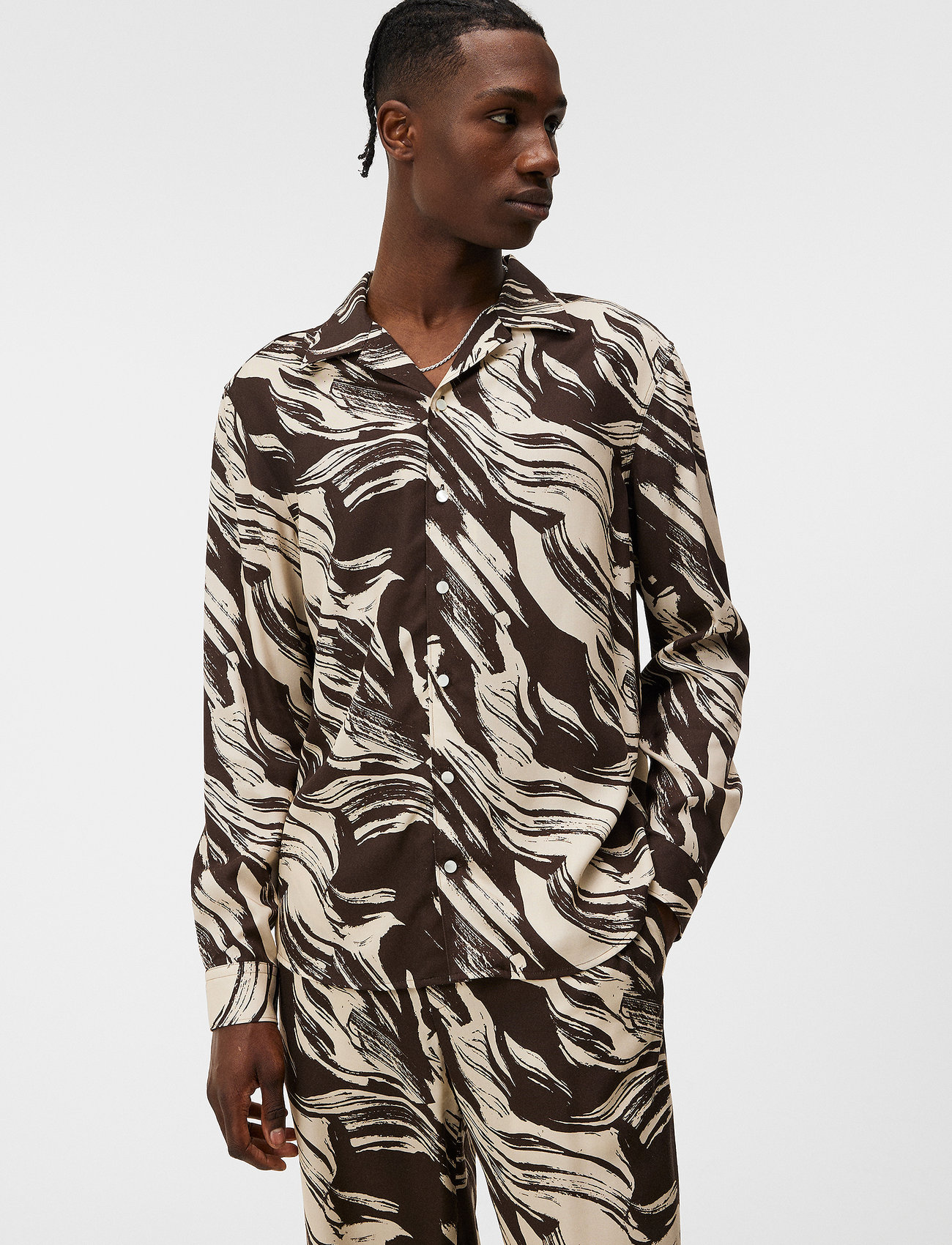 J. Lindeberg - Playa Printed Tencel Shirt - casual skjorter - delicioso - 1