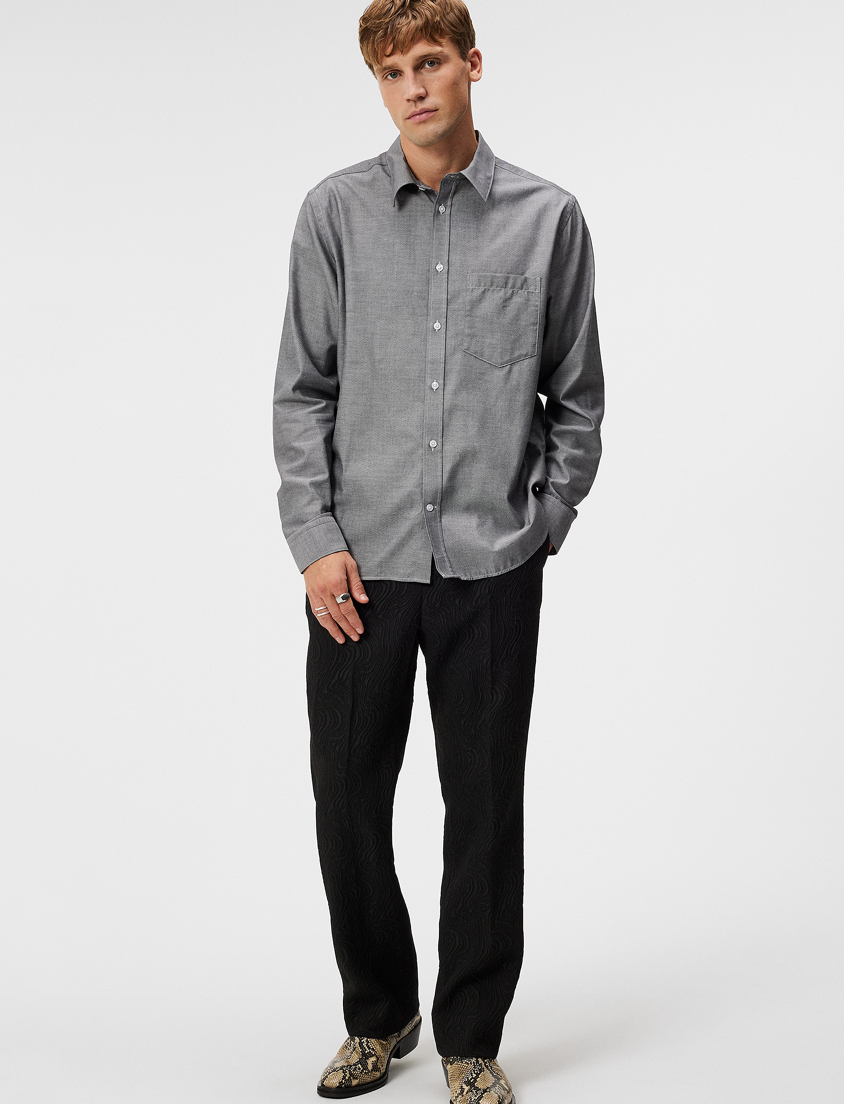 J. Lindeberg - Reg Coolmax Shirt - black - 4