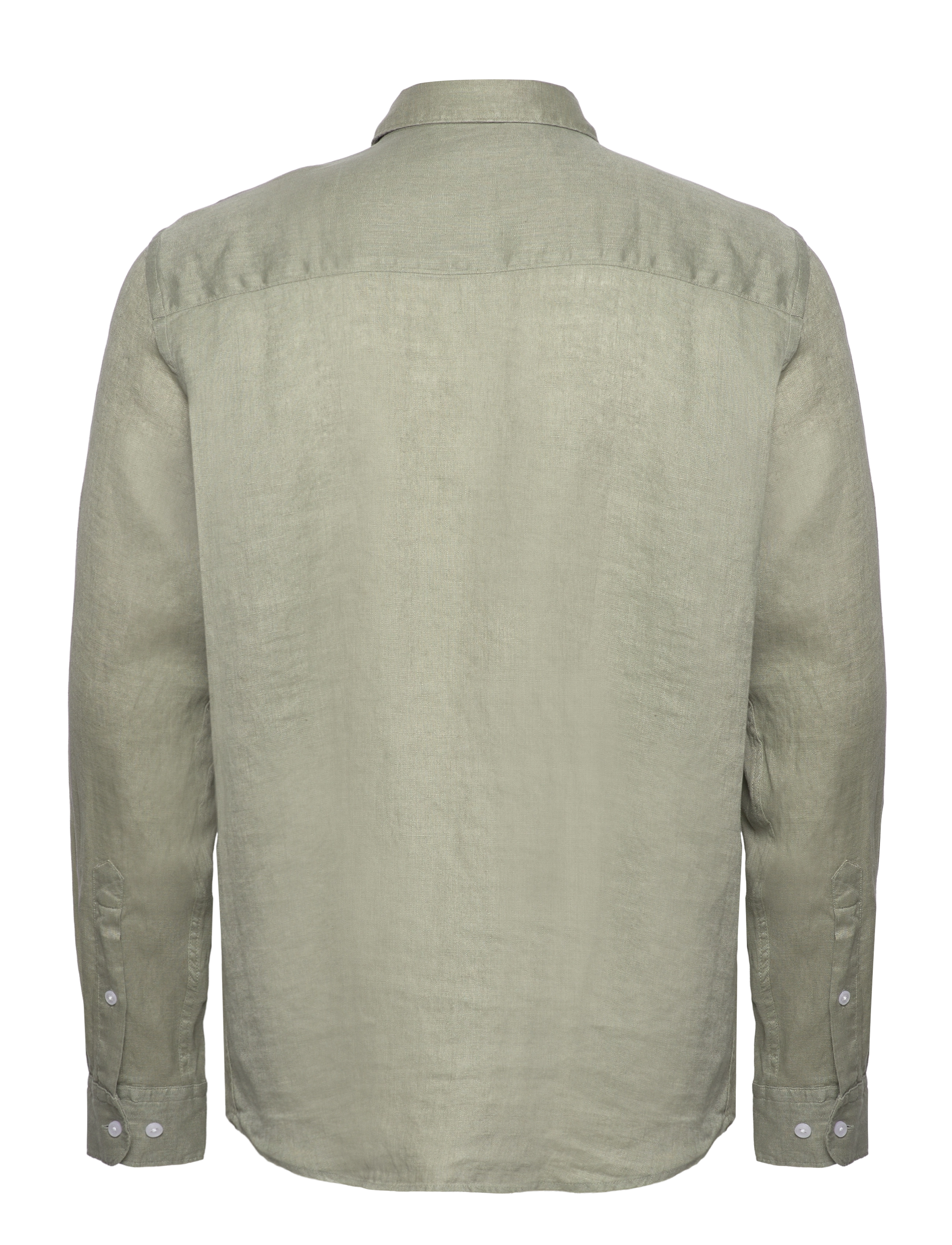 J. Lindeberg - Reg LS Clean Linen Shirt - oil green - 2