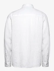 J. Lindeberg - Reg LS Clean Linen Shirt - peruskauluspaidat - white - 2