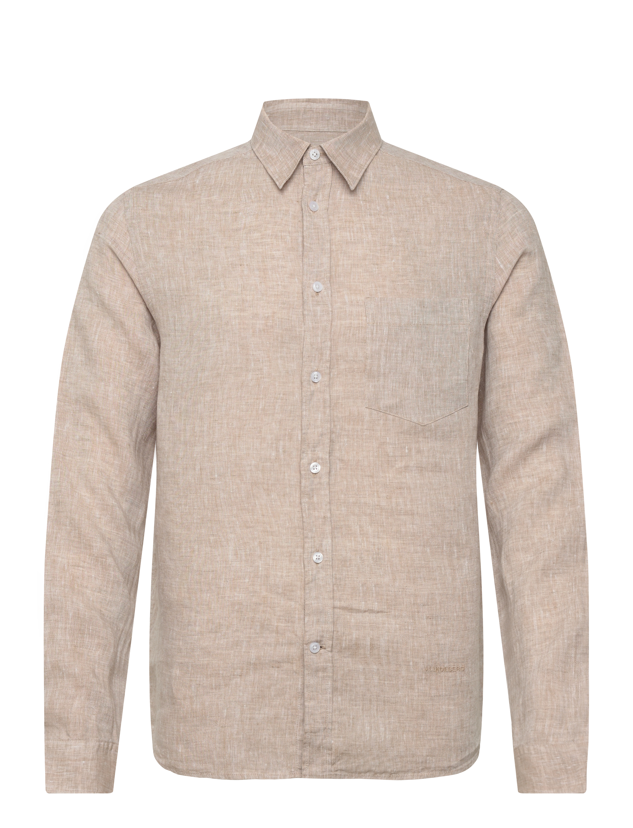 Slim LS Linen Melange Shirt - BATIQUE KHAKI