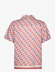 J. Lindeberg - Elio Tencel Moto Print Shirt - basic skjortor - moto monogram border cedar - 2