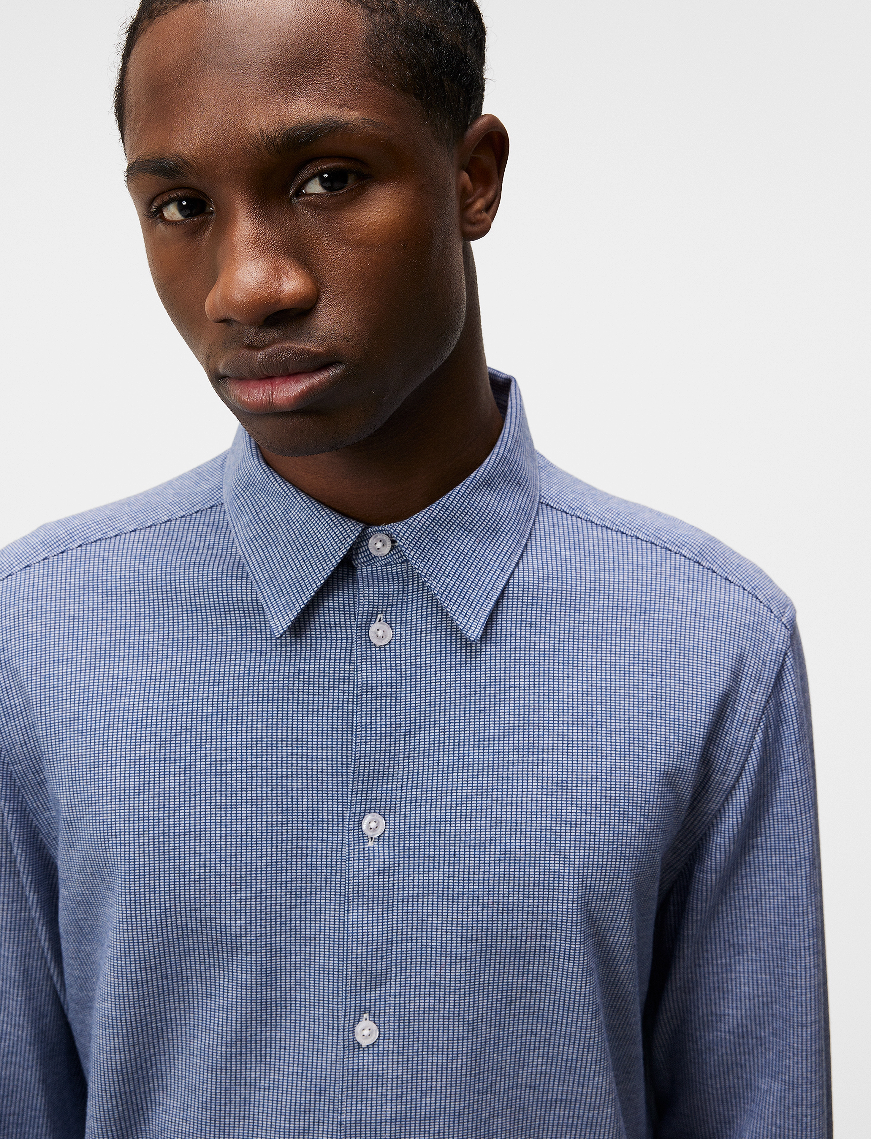 J. Lindeberg - Marlon LS Jersey Slim Shirt - bijou blue - 5