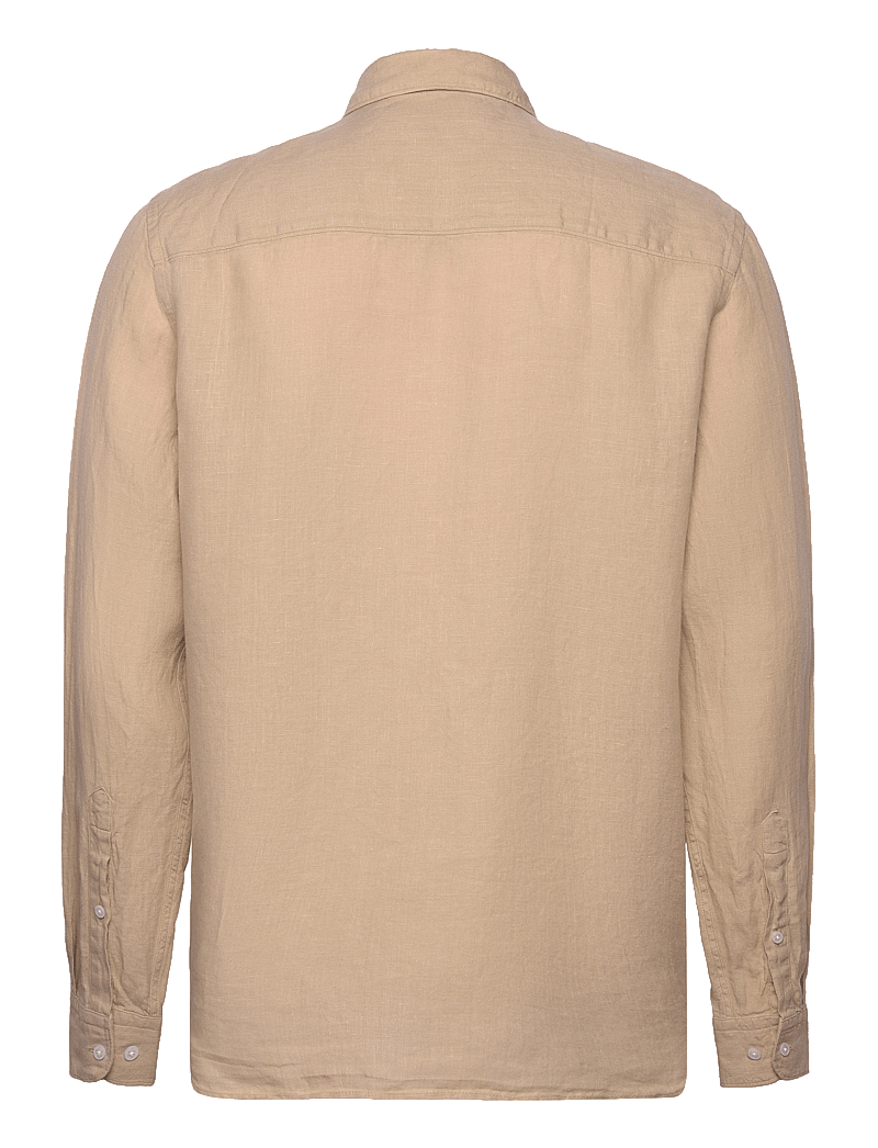J. Lindeberg - Reg LS Clean Linen Shirt - leinenhemden - safari beige - 2