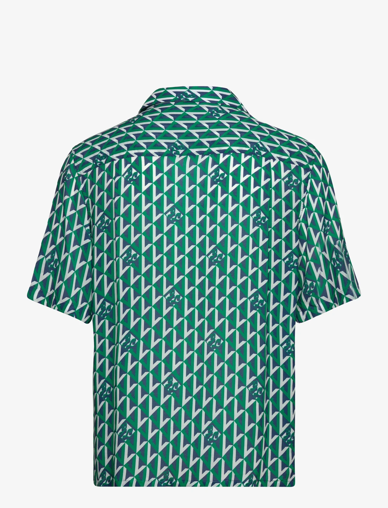J. Lindeberg - Donso Airy Island Geo Shirt - basic shirts - island geo jellybean - 1