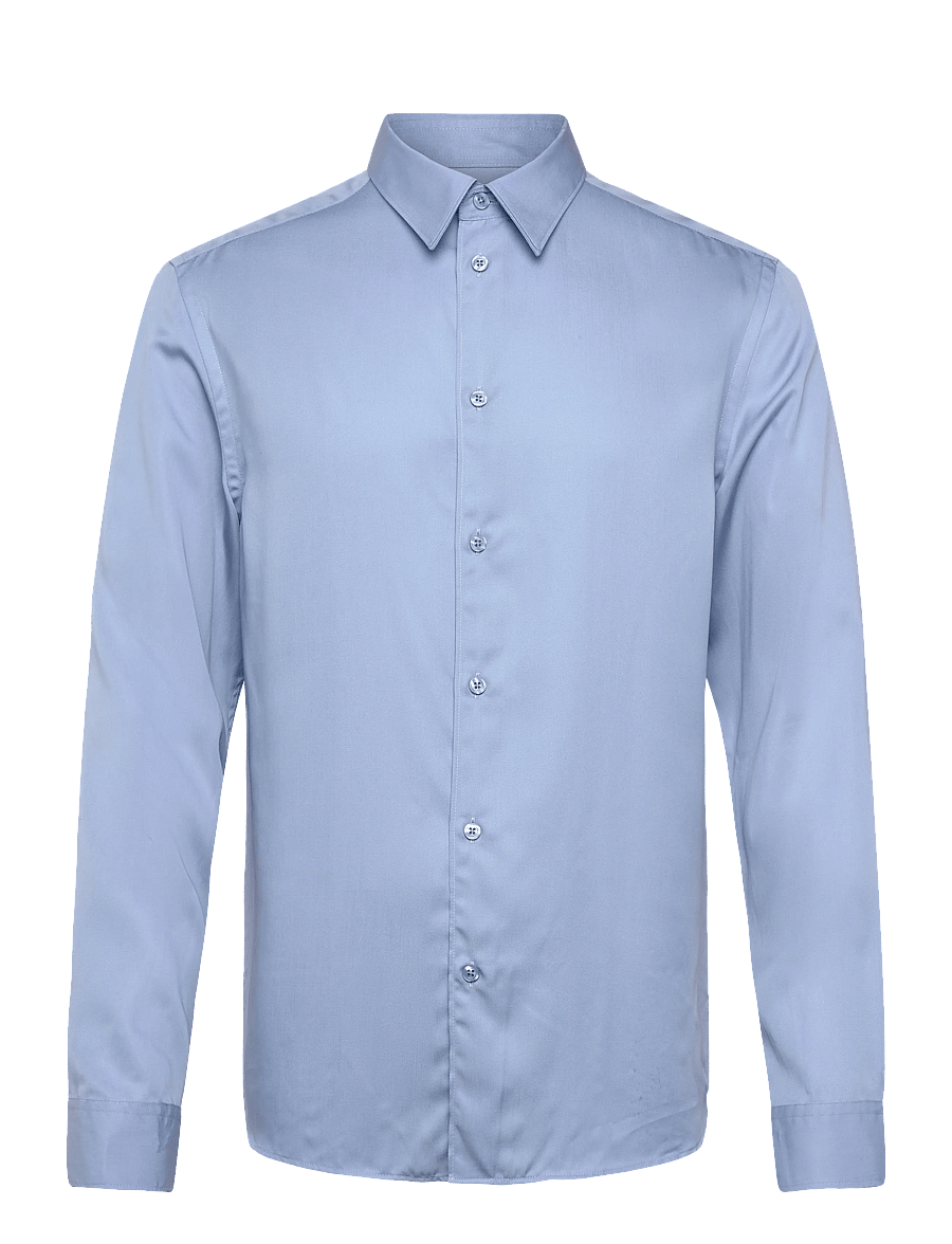 J. Lindeberg - Slim LS Comfort Tencel Shirt - casual skjorter - rain washed - 1