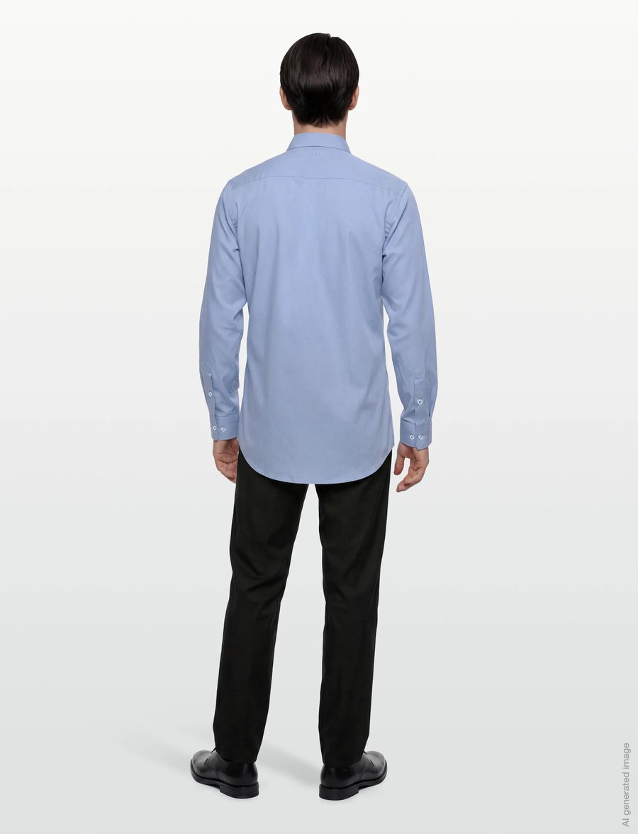 J. Lindeberg - Slim LS Comfort Tencel Shirt - casual skjorter - rain washed - 4