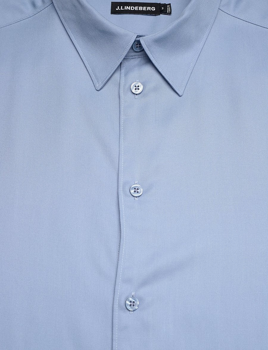 J. Lindeberg - Slim LS Comfort Tencel Shirt - casual skjorter - rain washed - 5