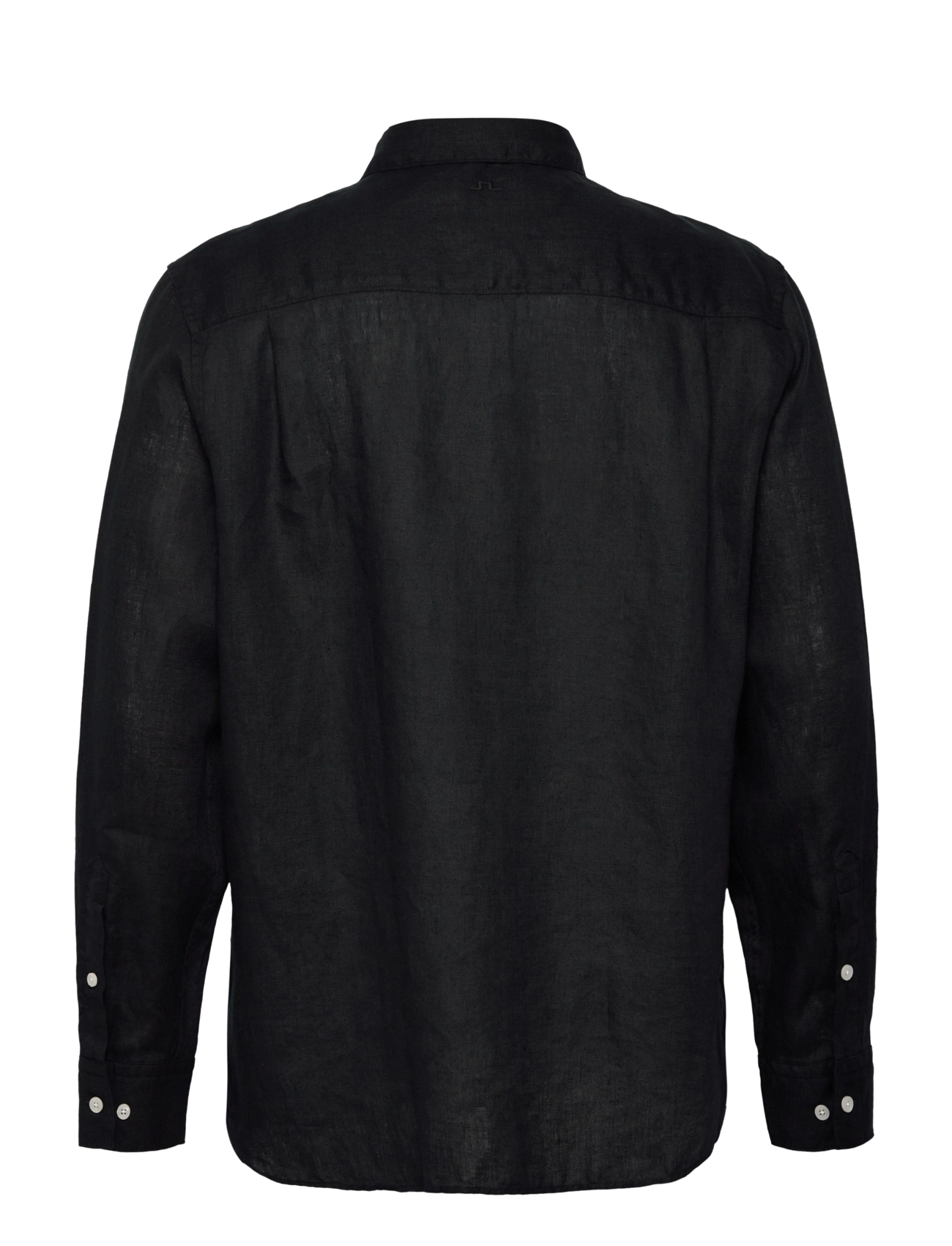J. Lindeberg - Reg LS Clean Linen Shirt - linen shirts - black - 2