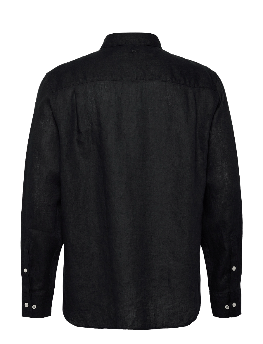 J. Lindeberg - Reg LS Clean Linen Shirt - chemises de lin - black - 2