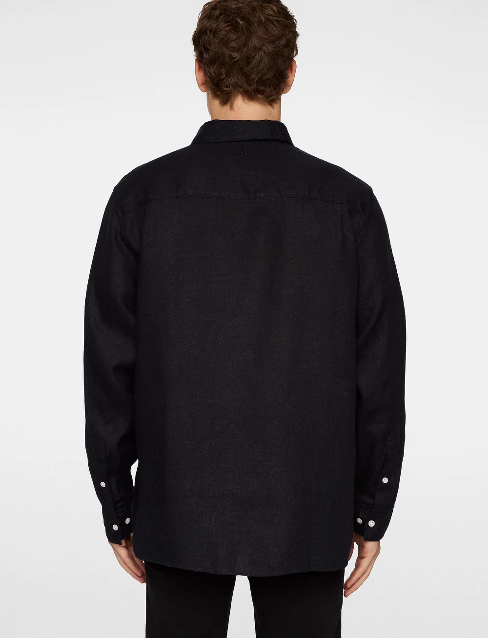 J. Lindeberg - Reg LS Clean Linen Shirt - linased särgid - black - 3