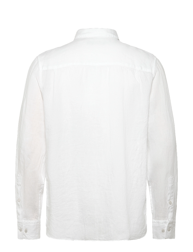 J. Lindeberg - Reg LS Clean Linen Shirt - linneskjortor - white - 2