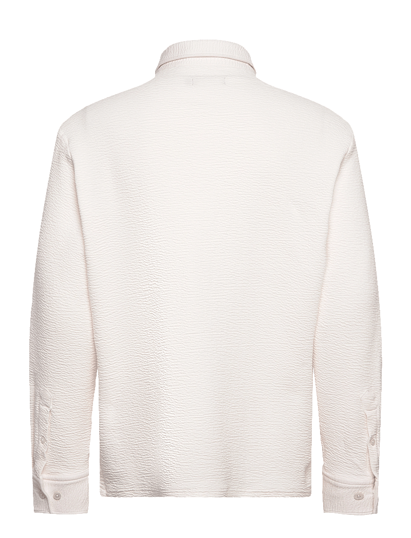 J. Lindeberg - Reg LS Crinkle Jersey Shirt - casual shirts - cloud white - 2