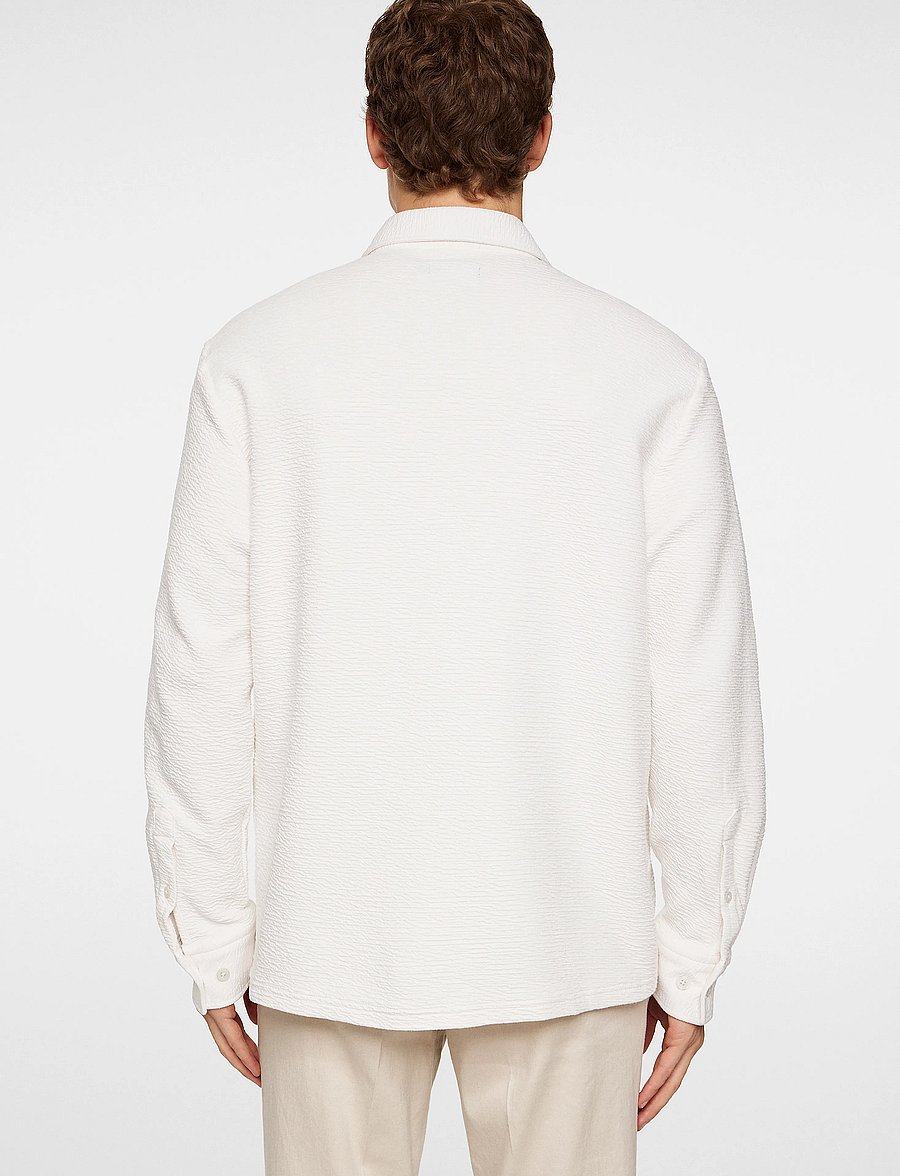 J. Lindeberg - Reg LS Crinkle Jersey Shirt - casual hemden - cloud white - 3