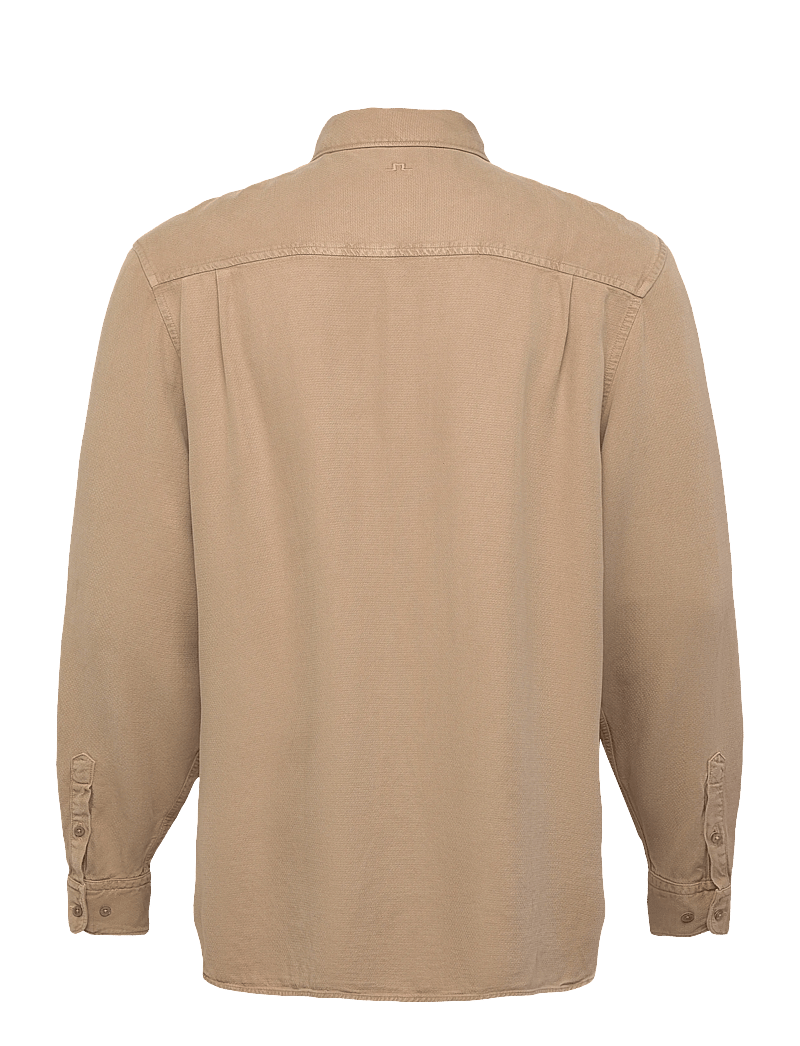 J. Lindeberg - Reg LS Struct Gmd Tencel Shirt - casual skjorter - batique khaki - 1