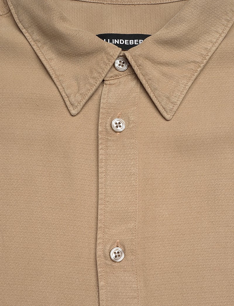 J. Lindeberg - Reg LS Struct Gmd Tencel Shirt - casual skjortor - batique khaki - 2
