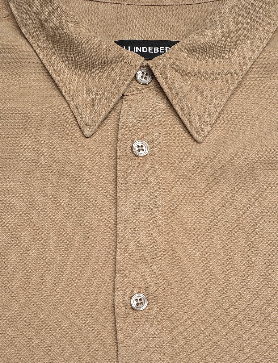 J. Lindeberg - Reg LS Struct Gmd Tencel Shirt - casual hemden - batique khaki - 5
