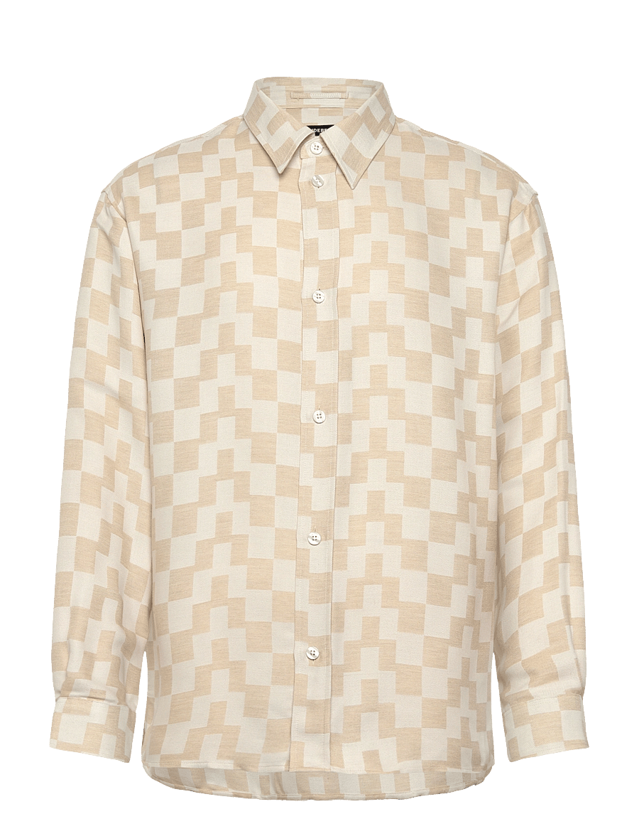 J. Lindeberg - Howard Jacquard Shirt - pattern shirts - moonbeam - 1