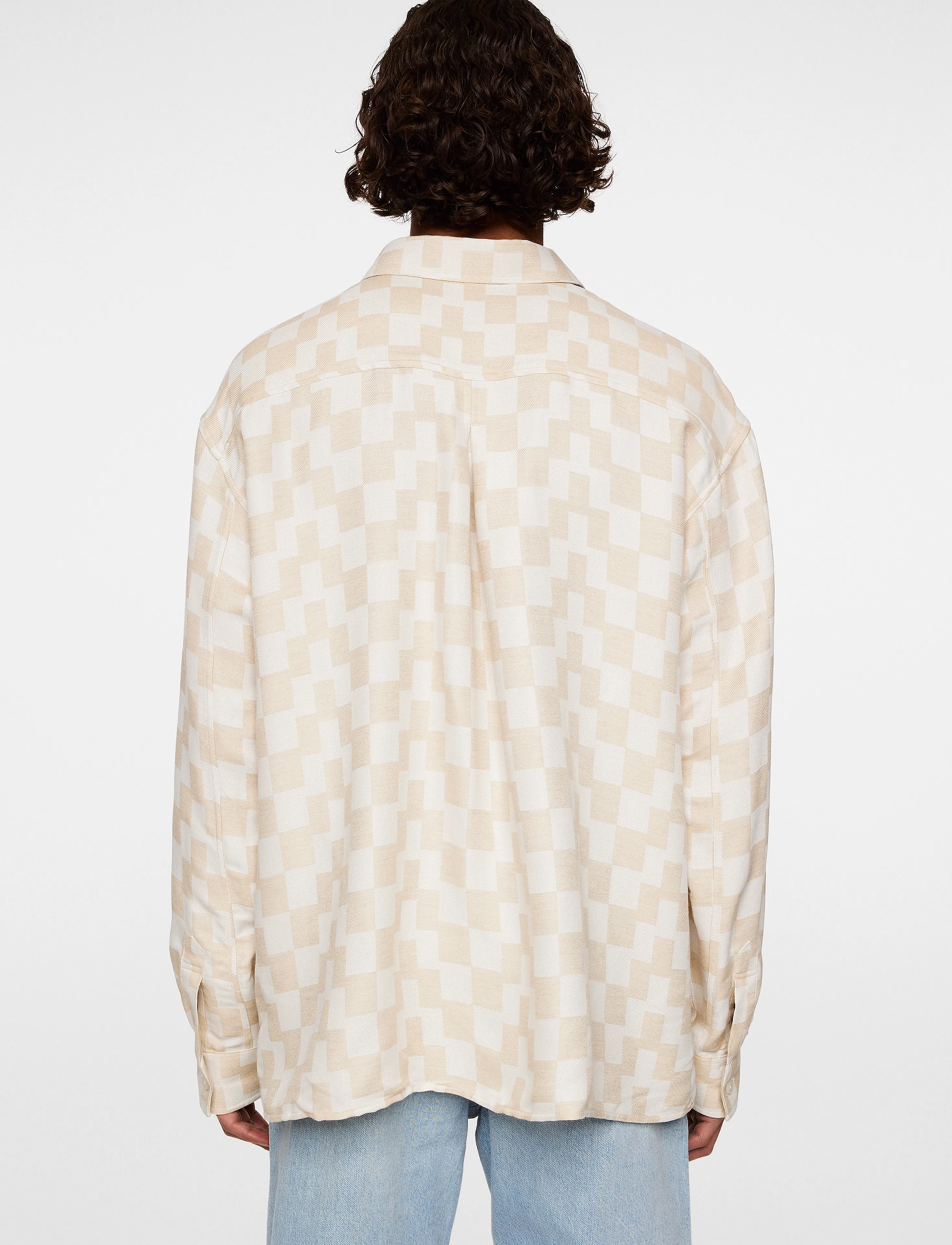 J. Lindeberg - Howard Jacquard Shirt - kuviolliset paidat - moonbeam - 3