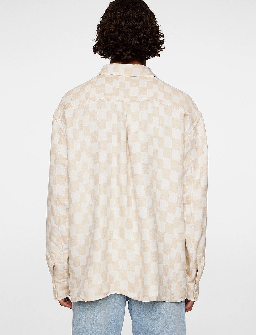 J. Lindeberg - Howard Jacquard Shirt - pattern shirts - moonbeam - 3