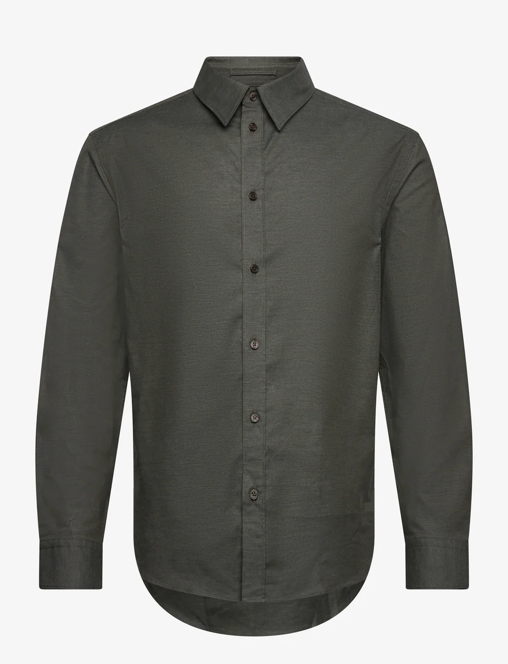 J. Lindeberg - Slim Light Flannel Shirt - basic skjortor - forest green melange - 1