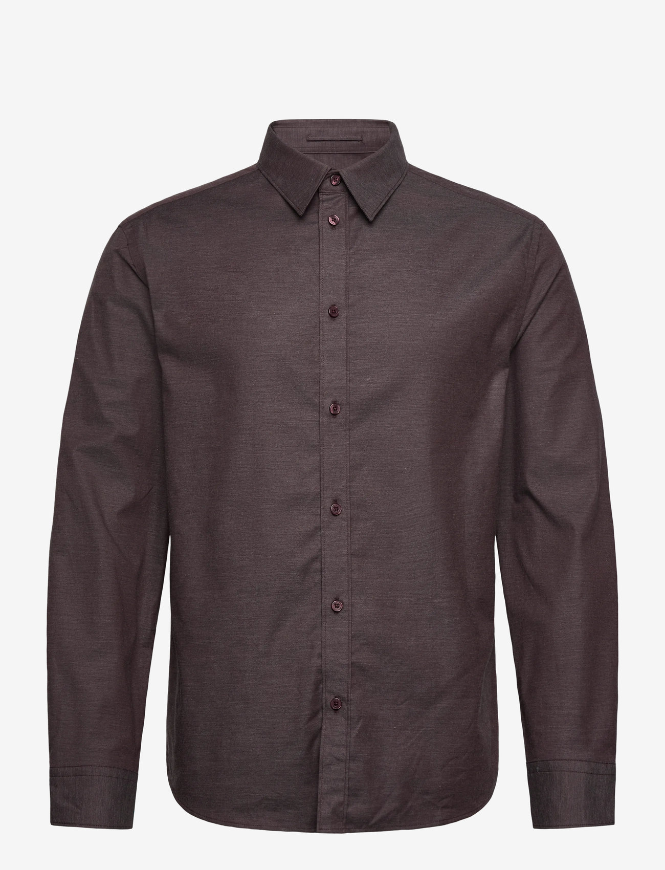 J. Lindeberg - Slim Light Flannel Shirt - basic skjortor - huckleberry - 1
