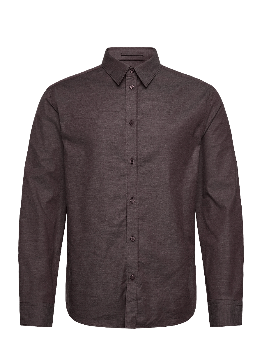 J. Lindeberg - Slim Light Flannel Shirt - flanellskjortor - huckleberry - 1