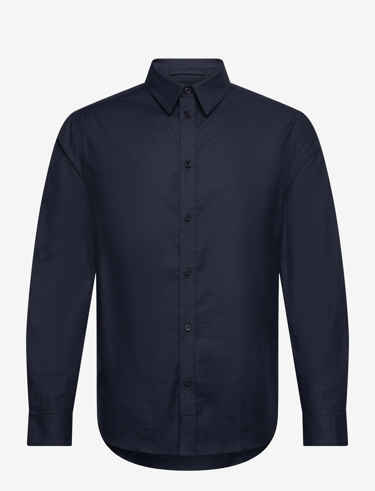 J. Lindeberg - Slim Light Flannel Shirt - basic skjortor - jl navy - 1