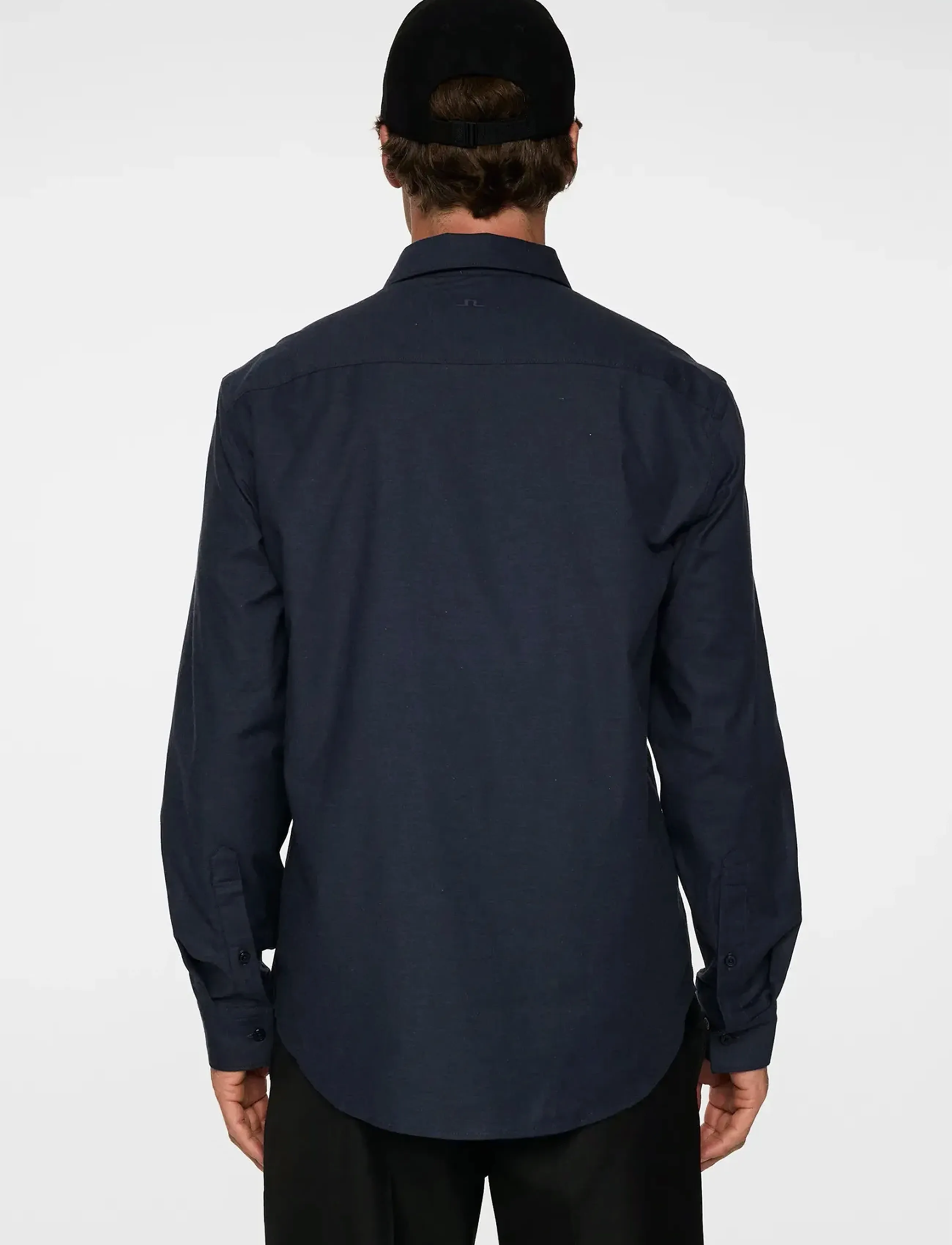 J. Lindeberg - Slim Light Flannel Shirt - flannel-skjorter - jl navy - 3