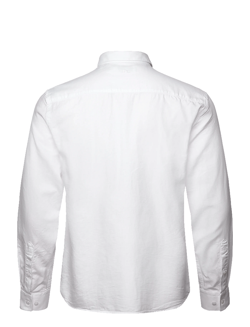 J. Lindeberg - Slim LS Cotton Tencel Shirt - basic skjorter - white - 2