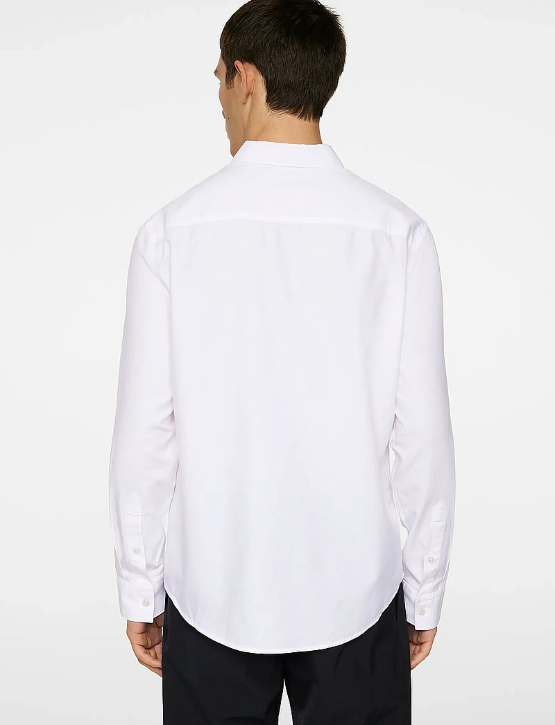 J. Lindeberg - Slim LS Cotton Tencel Shirt - basic skjorter - white - 3