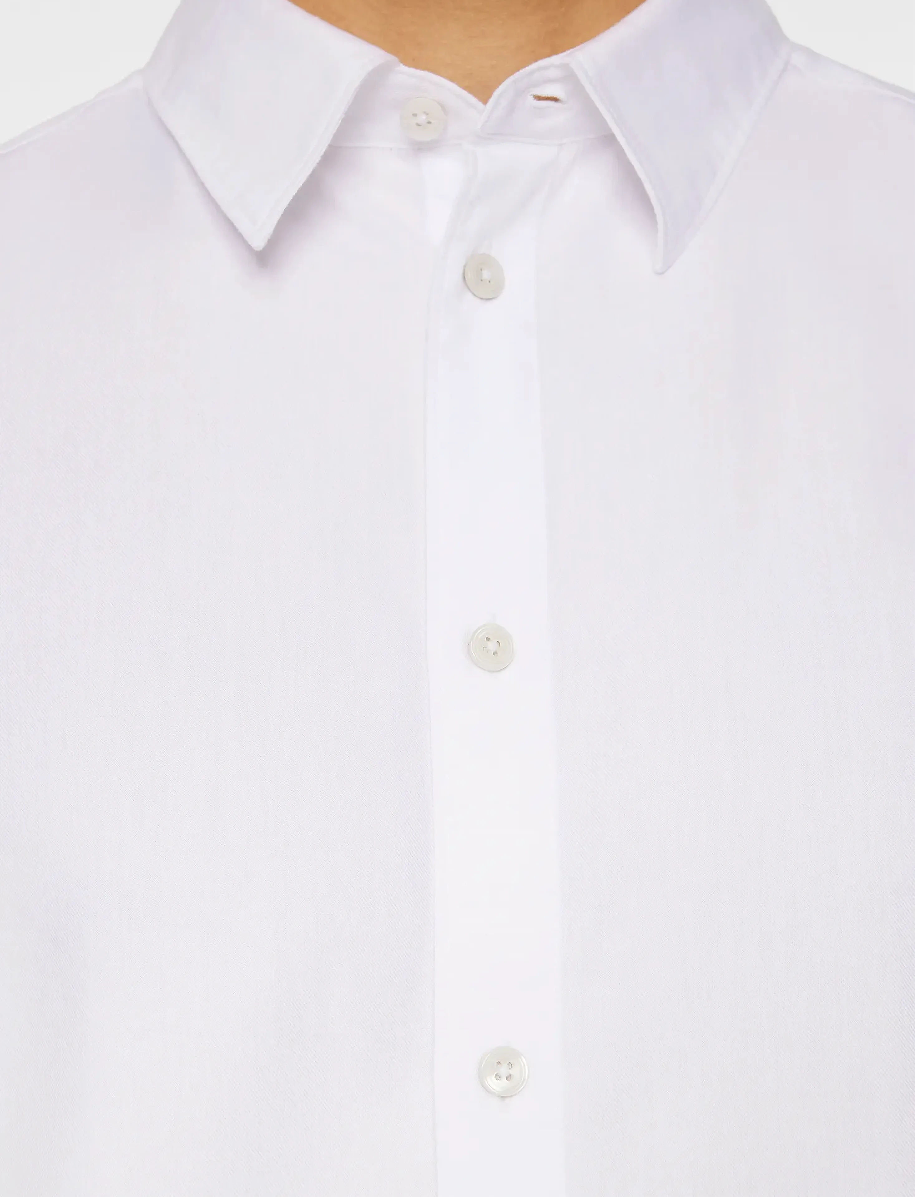 J. Lindeberg Slim Ls Cotton Tencel Shirt kostymskjortor herr – bild 5