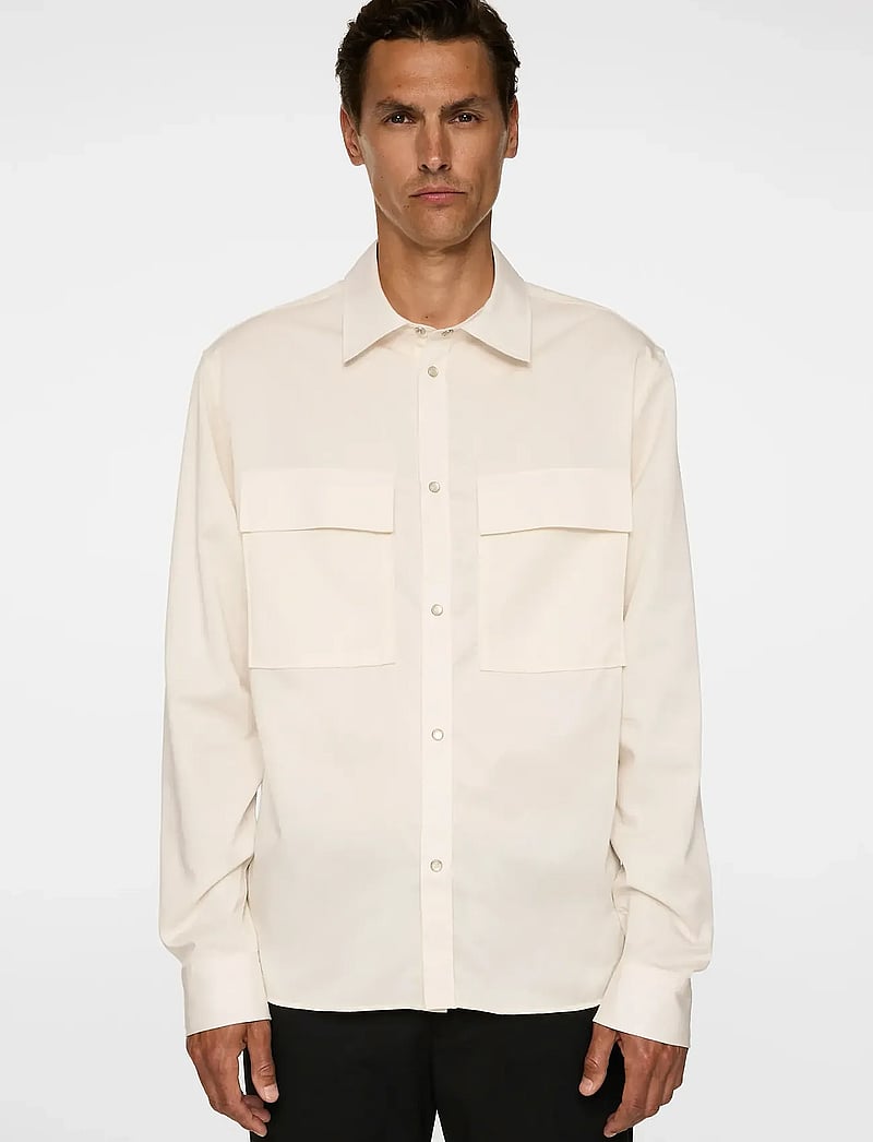 J. Lindeberg - Finnigan Tencel Twill Shirt - basic skjorter - cloud white - 0