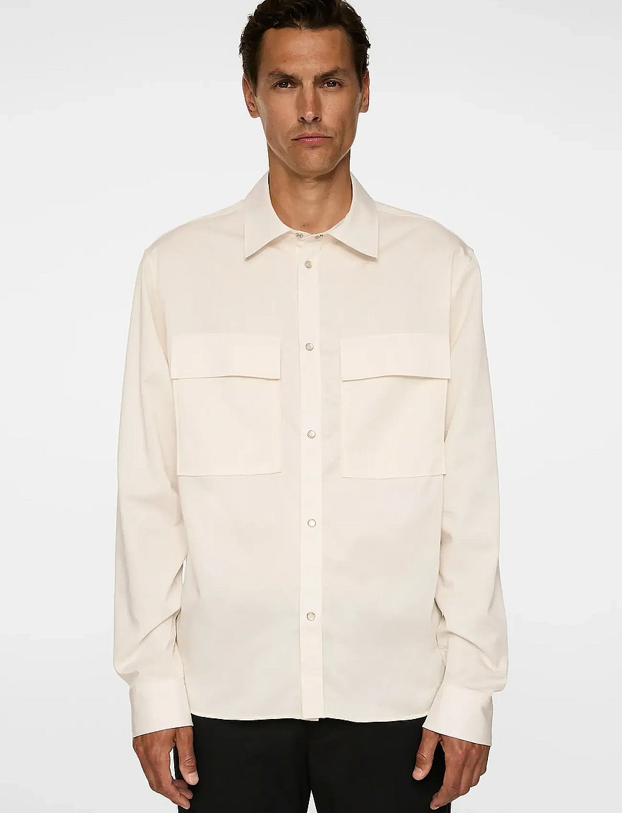 J. Lindeberg - Finnigan Tencel Twill Shirt - koszule casual - cloud white - 0