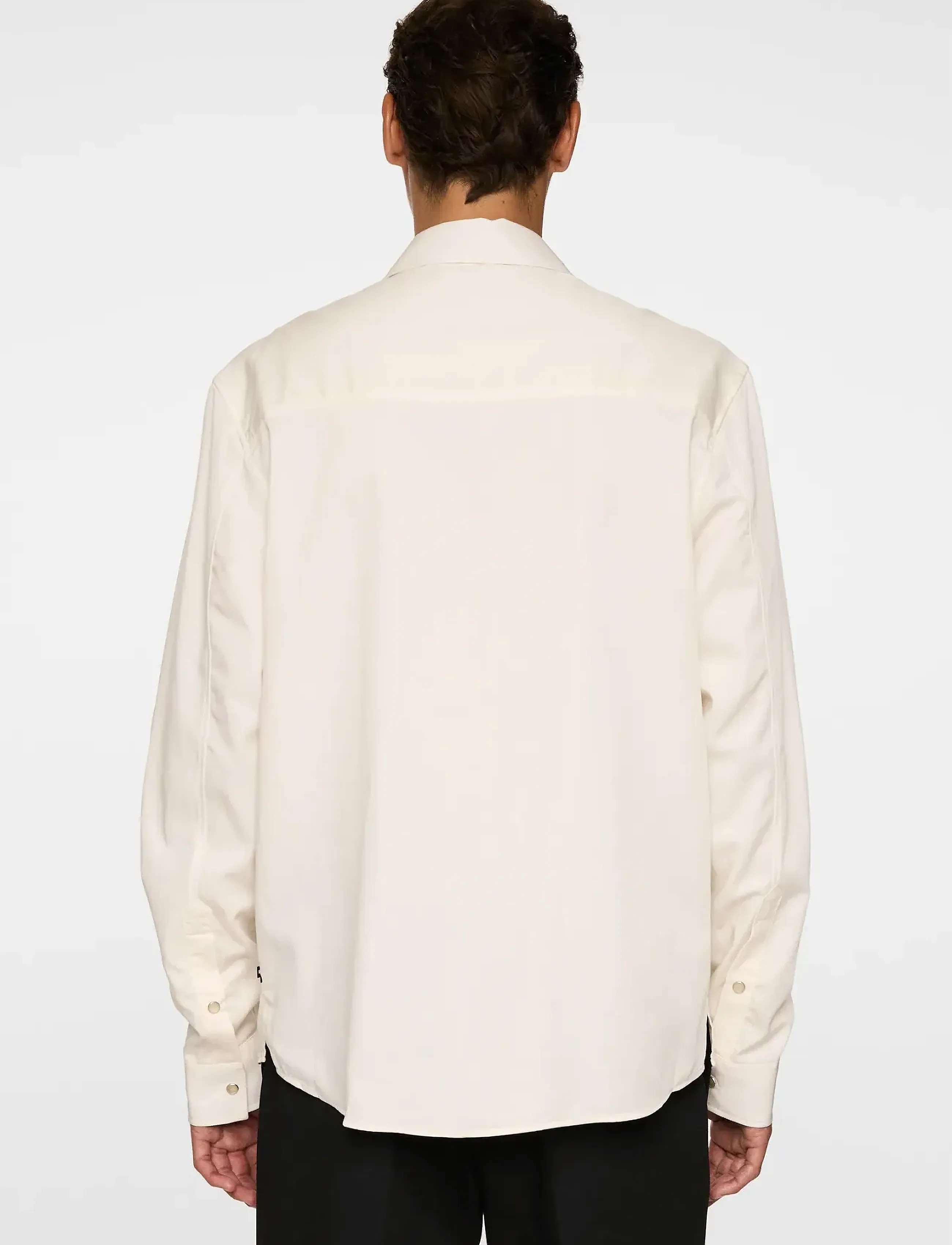 J. Lindeberg - Finnigan Tencel Twill Shirt - koszule casual - cloud white - 3