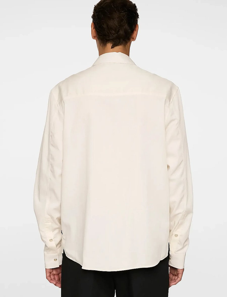 J. Lindeberg - Finnigan Tencel Twill Shirt - koszule casual - cloud white - 3