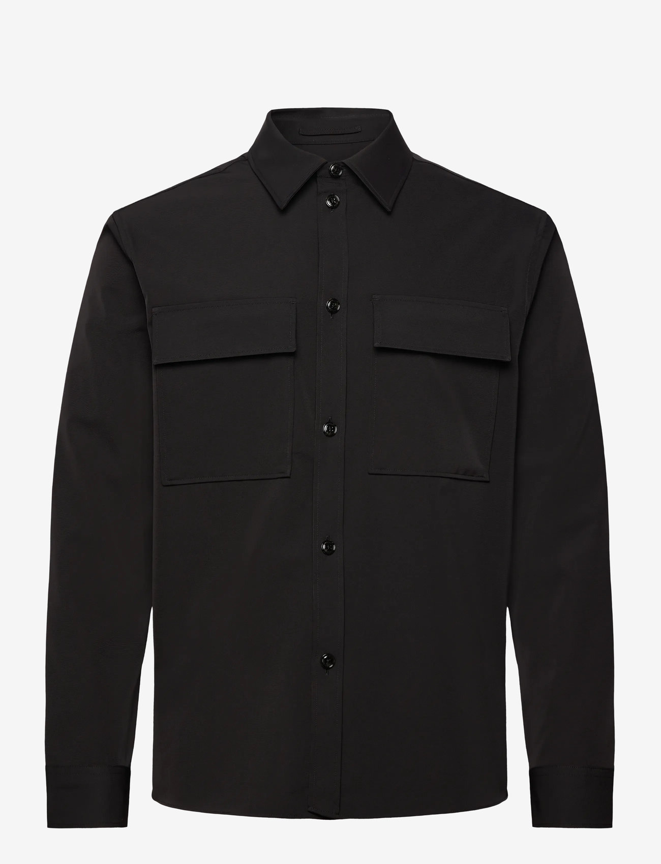 J. Lindeberg - Finnigan Tech Drape Shirt - basic skjorter - black - 1