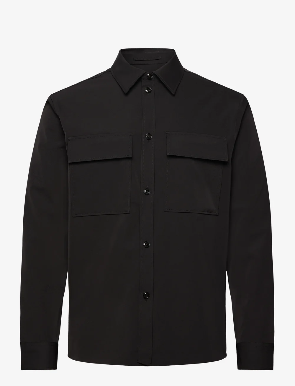 J. Lindeberg - Finnigan Tech Drape Shirt - basic-hemden - black - 1