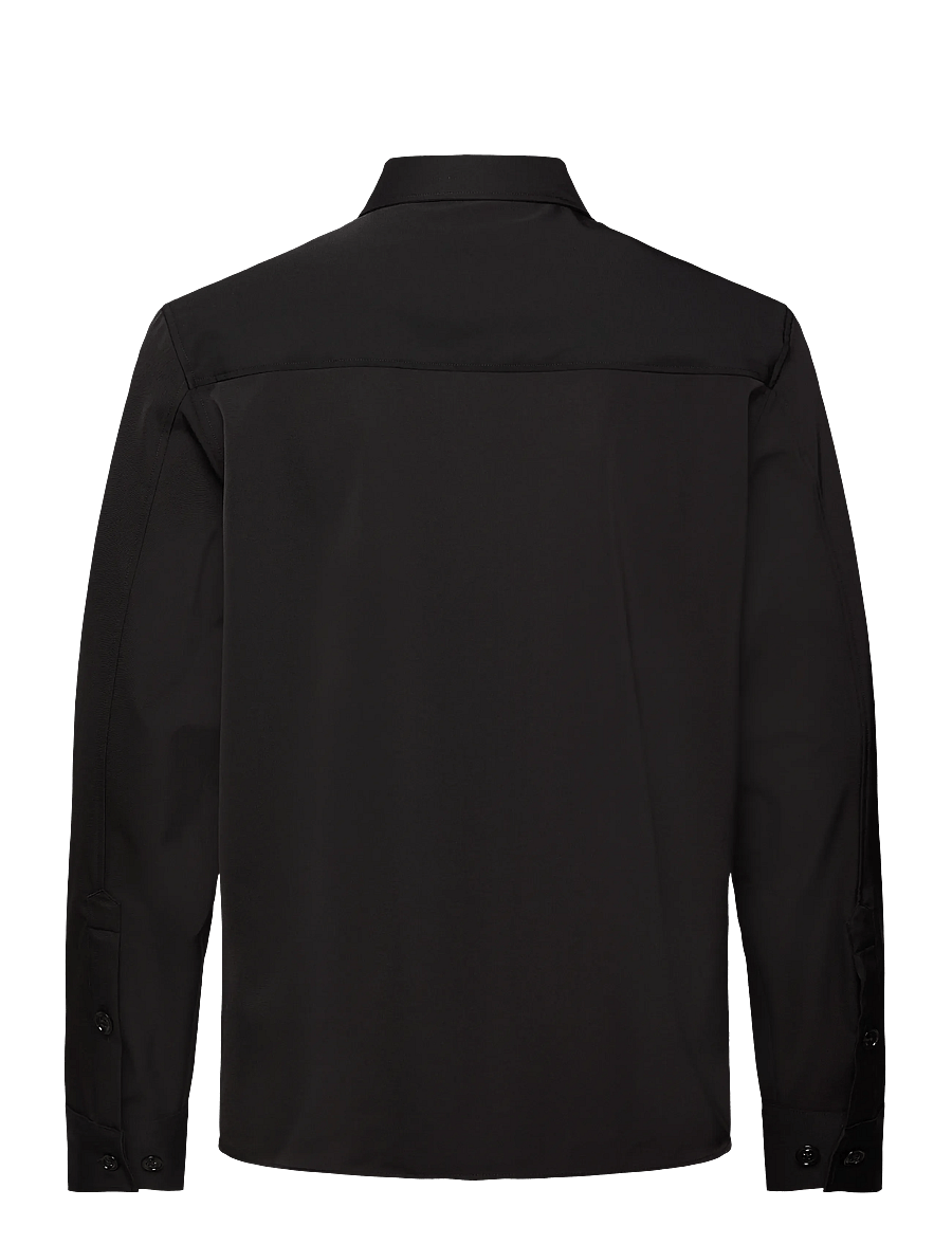 J. Lindeberg - Finnigan Tech Drape Shirt - vabaajasärgid - black - 2